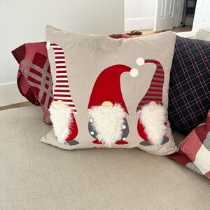 Gnome Christmas holiday pillow case cover